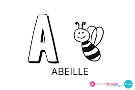 A Comme Abeille Pour Apprendre Et Memoriser La Lettre A En Majuscule Voici Un Coloriage Avec Un A A Colorier Et A Coloriage Alphabet Imprimable A Imprimer