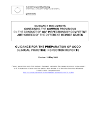 Forklifts, docks & conveyors, manual handling, racking, and shelving). Https Ec Europa Eu Health Sites Health Files Files Eudralex Vol 10 Chap4 Guidance For The Preparation Of Good Clinical Practice Inspection Reports En Pdf