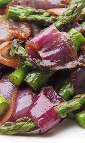 Grilled Asparagus Red Onions With Olive Oil And Balsamic Vinegar Recipe Recipe Red Onion Recipes Recipes Balsamic Vinegar Recipes