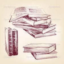 Depositphotos 26568637 Vintage Old Books Hand Drawn Set Jpg 1024 1024 Book Drawing Book Tattoo Pencil Drawings