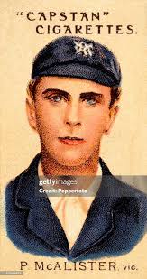 Peter McAlister of Victoria and Australia, featured