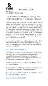 We did not find results for: Press Release July 13 2018 For Utah Gun Exchange Facebook