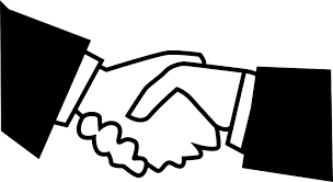 Download 983 truce stock illustrations, vectors & clipart for free or amazingly low rates! Black White Handshake Clipart Clipart Kid 3 Clipartix