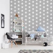Kindertapeten Vliestapeten Weisse Sterne Auf Grauen Hintergrund Fototapete Quadrat Kinderzimmer Trends Kinderzimmer Weiss Kinder Zimmer Tapete Jungen