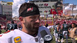Baker Mayfield Joins Erin Andrews After Bucs Defeat Eagles