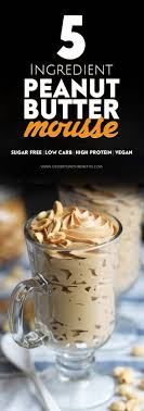 Sugar Free Low Carb Dairy Free Vegan Peanut Butter Mousse Recipe Recipe Healthy Dessert Recipes Healthy Peanut Butter Sugar Free Low Carb