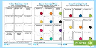 The premise of this game is using a word theme meaning your guests have to search for items which represent the express.co.uk. Free Colour Treasure Hunt At Home Differentiated Worksheets