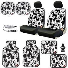 New Design Disney Mickey Mouse Sideless Car Seat Covers Floor Mats Lanyard Set With Air Freshener Walmart Com In 2020 Mickey Mouse Car Carseat Cover Seat Covers