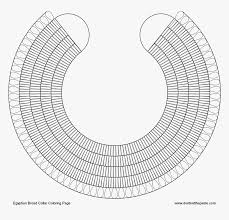 40+ necklace coloring pages for printing and coloring. Egyptian Style Broad Egyptian Necklace Coloring Page Hd Png Download Kindpng