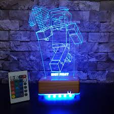 Sevgiliye hediye, sevgililer günü hediyesi resimli 3d lamba. Minecraft 3d Led Lamba Isimli Kisiye Ozel 3 Boyutlu Dekoratif Led Lamba
