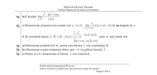 Edu Ro Simulare Bac 20 Martie 2019 Xi Xii Matematica Subiecte Si Bareme Mate Info Stiinte Tehnologic Pedagogic Proba E C Clasa A 11 A Si Clasa A 12 A Jitaruionelblog Pregatire Bac Si Evaluarea Nationala