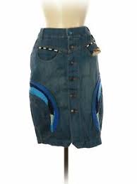 Details About Oilily Women Blue Denim Skirt 38 Eur