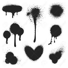 Spray Paint Vector Set Paint Splatter Texture Isolated On White Royalty Free Cliparts Vectors And Stock Illustration Image 60858221