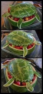 Oo La Pasteque En Forme De Tortue L Humanosphere Food Watermelon Turtle Kids Meals