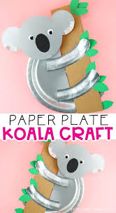 Koala Printable Template Easy Paper Plate Craft For Kids In 2020 Koala Craft Koala Kids Craft Animal Crafts For Kids