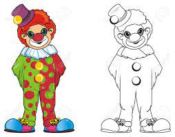 Alors n'attendez plus, imprimez ce dessin et donnez lui des couleurs avec vos enfants. Clown Clown Colore Avec Clown A Colorier Banque D Images Et Photos Libres De Droits Image 79147122