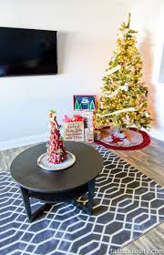 This means all your cords and remotes and other electronic equipment can be kept out of sight. Christmas Decorating For Small Spaces Christmas At The Airbnb Fantabulosity