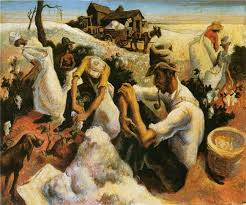 Thomas Hart Benton Cotton Pickers 1928 Thomas Hart Benton Thomas Hart Benton Paintings Art Thomas