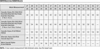 carhartt sizing charts