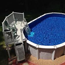 We've got 28 oval above ground pool kits to choose from. Fd T Above Ground Pool Fan Deck System 5 X 13 5 Leslie S Pool Supplies