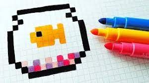 Dibujos en pixeles dibujos pixelados dibujos kawaii cómo dibujar a pikachu cómo dibujar cosas tabla de dibujo imagenes cuadriculadas arte píxeles minecraft patrón de píxeles. Handmade Pixel Art How To Draw A Fish Pixelart Youtube