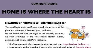 Home Is Where The Heart Is Do You Know The Meaning Of This Idiom Love English