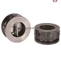 Válvula de retención tipo wafer de doble placa de hierro ...