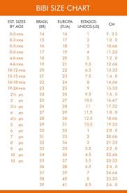 Shoe sizing system, but just in case here's an overview. Size Chart Bibi Philippines