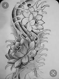 Epingle Par Benjamin Josset Millet Sur Drawing En 2020 Tatouage Fleur Japonaise Tatouage Carpe Designs De Tatouage De Dragon