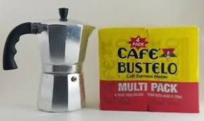 An espresso maker uses steam as a coffee maker uses water. Imusa Stovetop Espresso Coffee Maker With 4 Cafe Bustelo 10oz 40oz Bonus Ebay