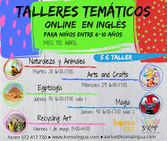La costura es una herramienta genial para aquellos niños y niñas que necesitan a prender a concentrarse, ayuda a seguir un orden en su proceso y a. Talleres Tematicos En Ingles Para Ninos 3kings Total