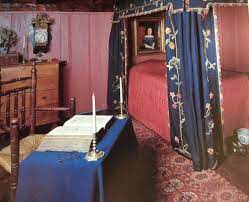 1715 Maine Saltbox Colonial House Primitive Bedroom Colonial Interior