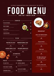 Modern Food Menu Restaurant Menu Design Breakfast Menu Design Menu Restaurant