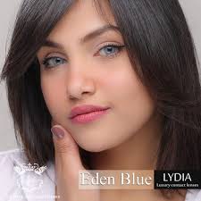 Lydia Lenses Eden Blue Colored Contact Lenses Made in Korea annual
