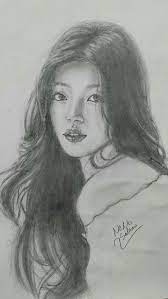 4rth challenge famous people suzy kpop التحدي الرابع رسم المشاهير سوزي 100 art challenge تحدي 100 رسمة female sketch male sketch drawings