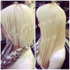 Platinum Blonde Before And After Lengthening Service Using Great Lengths Hair Extensions And Olaplex Hair Highlights Hair Affair Beautiful Long Hair