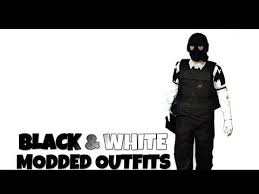 Choose from 27000+ black and white graphic resources and download in the form of png, eps, ai or psd. Gta 5 Online How To Make Dope Black And White Modded Outfit Youtube