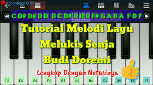 D b g e c a f d c e e g b d f a c e. Budi Doremi Melukis Senja Tutorial Piano Pelan Mudah Youtube