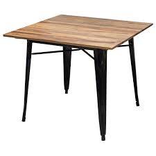 54 w x 36 d x 36 h. Dining Table 36 X 36 With Sheesham Top And Metal Legs Seats 2 To 4 Overstock 28875739