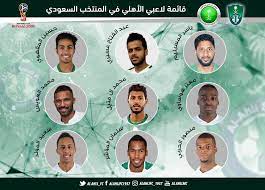For more information and source, see on this link : Ø§Ù„Ù†Ø§Ø¯ÙŠ Ø§Ù„Ø£Ù‡Ù„ÙŠ Ø§Ù„Ø³Ø¹ÙˆØ¯ÙŠ V Twitter Ù‚Ø§Ø¦Ù…Ø© Ù„Ø§Ø¹Ø¨ÙŠ Ø§Ù„Ù†Ø§Ø¯ÙŠ Ø§Ù„Ø§Ù‡Ù„ÙŠ Ø§Ù„Ù…Ù†Ø¶Ù…ÙŠÙ† Ù„Ù„Ù…Ù†ØªØ®Ø¨ Ø§Ù„Ø³Ø¹ÙˆØ¯ÙŠ Ø§Ù„Ø£ÙˆÙ„ Ù„ÙƒØ±Ø© Ø§Ù„Ù‚Ø¯Ù… Ø¨Ù…Ø¹Ø³ÙƒØ± Ø§Ù„Ø±ÙŠØ§Ø¶