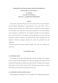 Maybe you would like to learn more about one of these? Pdf Financial Ratio And Macroeconomics Dynamic Determinants Of Financial Risk In Nestle Malaysia Ge Runzheng