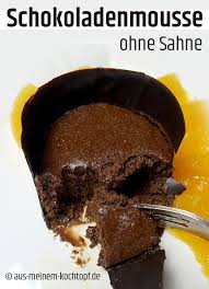 Schokoladenmousse Ohne Sahne Dafur Mit Olivenol Schokoladenmousse Mousse Mousse Au Chocolat Rezept