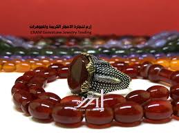 طقم عقيق احمر كبدي دم الغزال خاتم مع السبحة مميز درجة اولى طبيعي 100 Agate Beaded Bracelets Gemstones Gemstone Jewelry