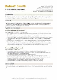 Maybe you would like to learn more about one of these? Unarmed Security Guard Resume Samples Qwikresume
