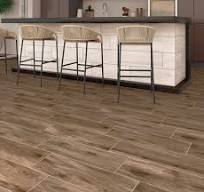 Style Selections Style Maple Brown Brown 8-in x 24-in Glazed Ceramic Wood  Look Floor and Wall Tile ( 1.31-sq ft Piece )