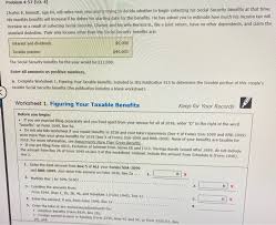 Just treating the entire $62k as if it were normal ss benefits. Solved Problem 4 57 Lo 4 Charles E Bennett Age 64 W Chegg Com