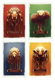 Harry Potter Houses Created By Nicolas Alejandro Barbera Harry Potter Drawings Harry Potter Pictures Harry Potter Wallpaper