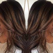 Dark brown hair with caramel highlights hair color highlights hair color balayage ombre hair blonde ombre chunky blonde highlights bronde balayage brown blonde fall hair colors. Ashy Blonde Highlights To Add Dimension For This Dark Haired Girl Balayage And Foil Combo Buffaloh Brown Hair With Highlights Dark Hair With Highlights Hair