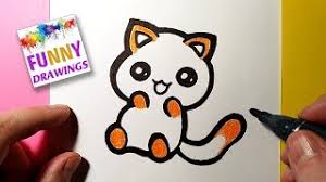 How To Draw A Cute Funny Kitten Easy Drawing Tutorial Youtube • avoid drawing words and letters. how to draw a cute funny kitten easy drawing tutorial