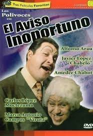 Eduardo manzano ii (born july 18, 1938 in mexico city, mexico) is a mexican comedian and actor of film and television. Amazon Com El Aviso Inoportuno Amedee Chabot Enrique Cuenca Eduardo Manzano Alfonso Arau Carlos Lopez Moctezuma Javier Chabelo Lpez Rafael Baledon Movies Tv